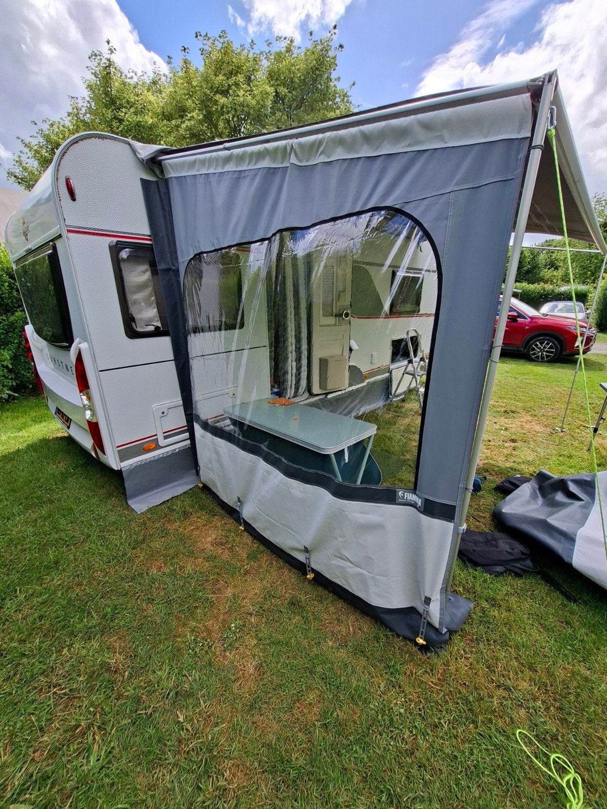 Fiama zijwanden voor caravan luifel, Ophalen of Verzenden, Zo goed als nieuw