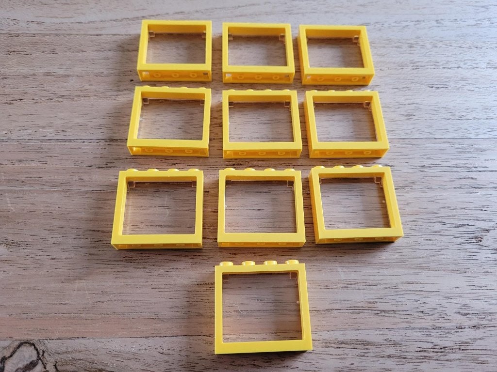 Partij N419=10x Nieuwe Lego ramen met glas (Meerdere setjes)