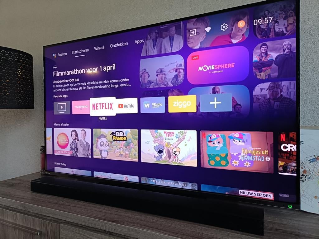 Toshiba 55 inch 4K Smart TV (55QA7D63DG), Audio, Tv en Foto, Televisies, Ophalen, 50 Hz, 100 cm of meer, 4k (UHD)