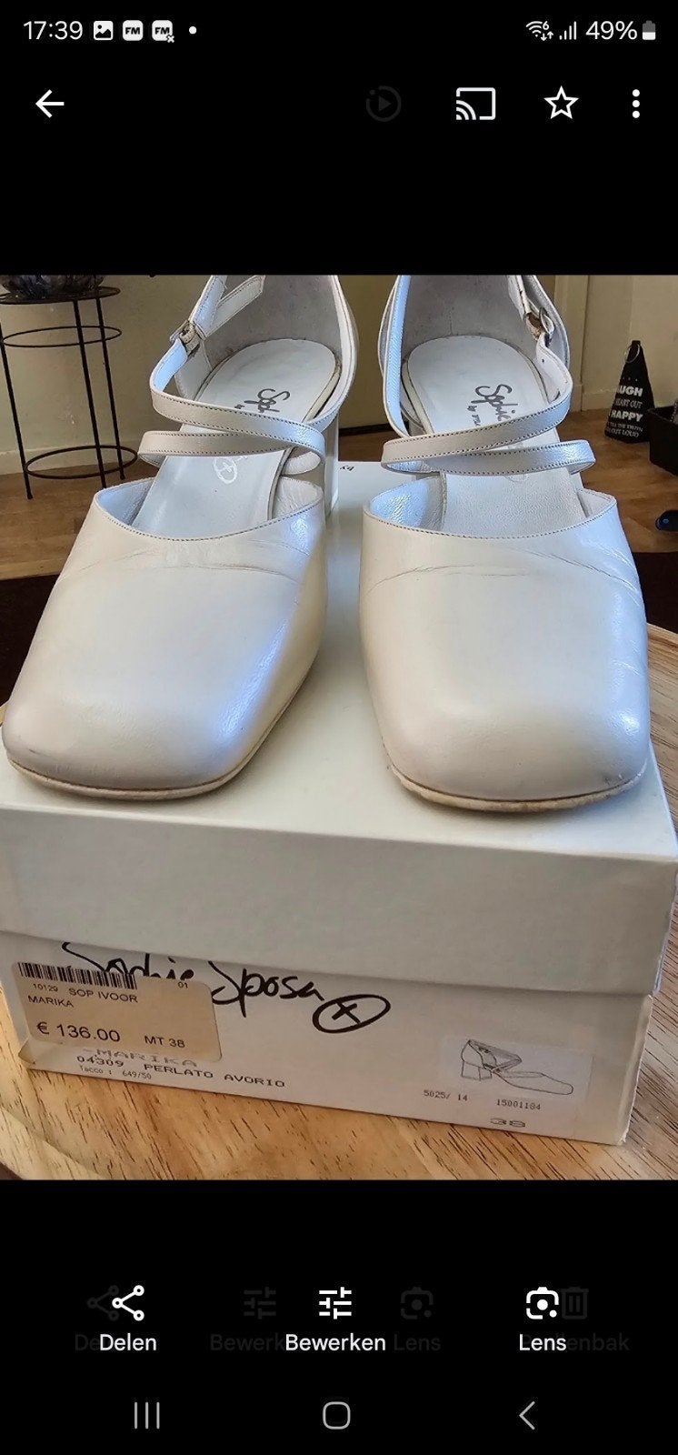 Sabrina Sposa bruidsschoenen maat 38, Kleding | Dames, Schoenen, Ophalen of Verzenden, Zo goed als nieuw, Schoenen met hoge hakken