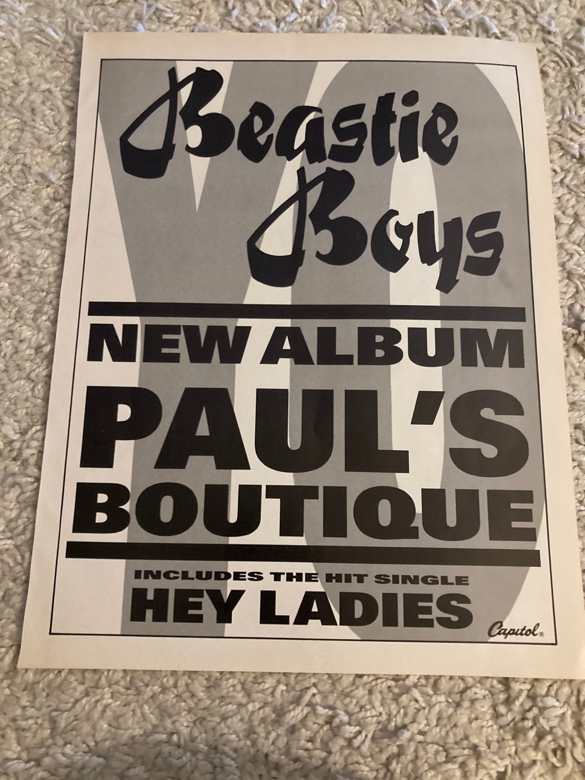 BEASTIE BOYS Paul’s Boutique A4 advertentie, Ophalen of Verzenden