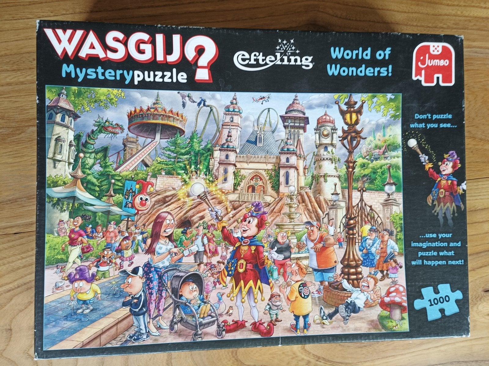 WASGIJ? Mysterypuzzel Efteling World of Wonders 1000 stukjes, Ophalen of Verzenden, 500 t/m 1500 stukjes, Zo goed als nieuw, Legpuzzel