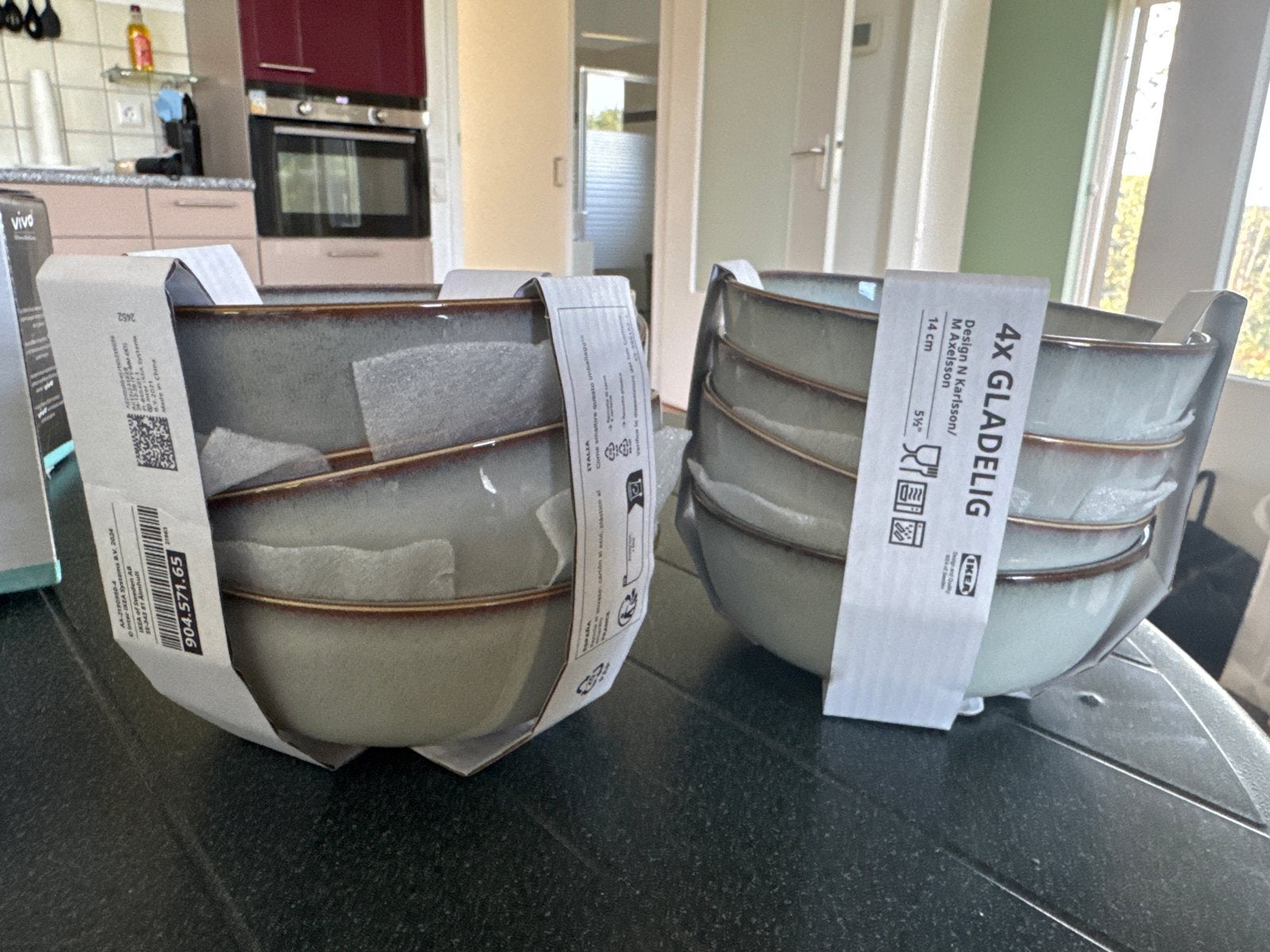 IKEA GLADELIG Kommen - 8 stuks, nieuw in verpakking, Verzenden, Keramiek, Nieuw, IKEA