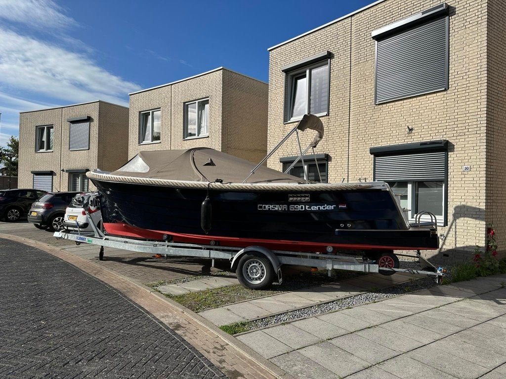 Corsiva Tender 690 – Ruilen tegen Sea Ray, Regal, Bayliner.., Gebruikt, Buitenboordmotor, Polyester, 7 m