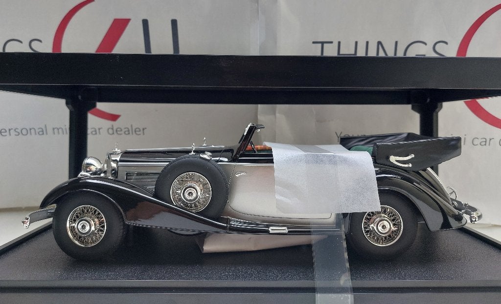 Cult Scale 1:18 Mercedes-Benz 540K Cabrio B 1936-1938 zilver, Hobby en Vrije tijd, Ophalen of Verzenden, Nieuw, Auto, Overige merken