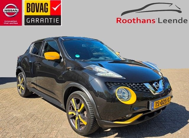 NISSAN Juke 1.2 115PK DIG-Turbo Tekna Pack Yellow, Auto's, Voorwielaandrijving, Stof, Zwart, 116 pk