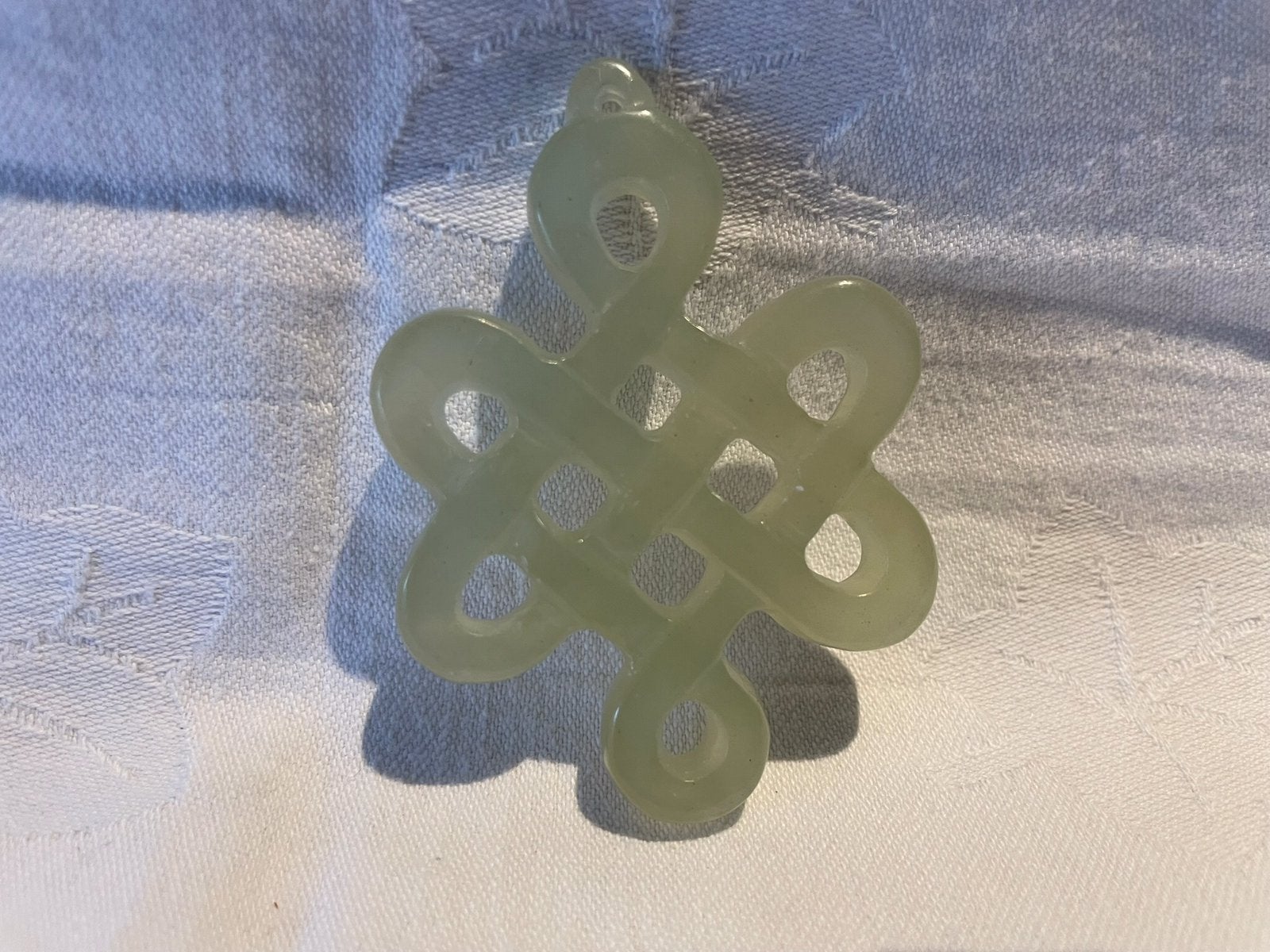 Hanger jade, Ophalen of Verzenden, Zo goed als nieuw, Groen, Steen of Mineraal