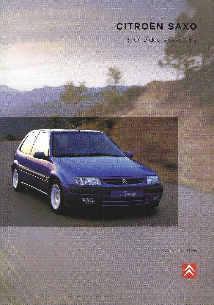 Brochure Citroen Saxo 1998, Ophalen of Verzenden, Gelezen, Citroën