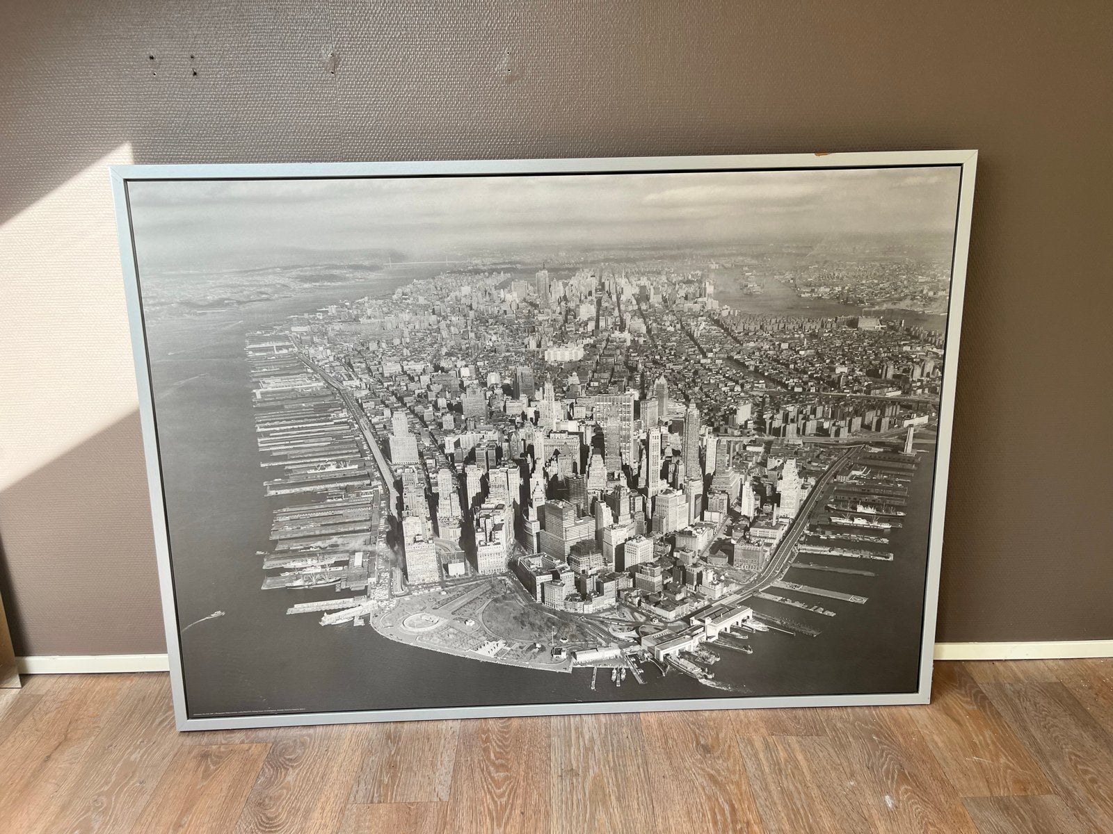 Groot Schilderij New York Stadsgezicht - 140x100.5cm, Ophalen, Doek, Realistisch, Print