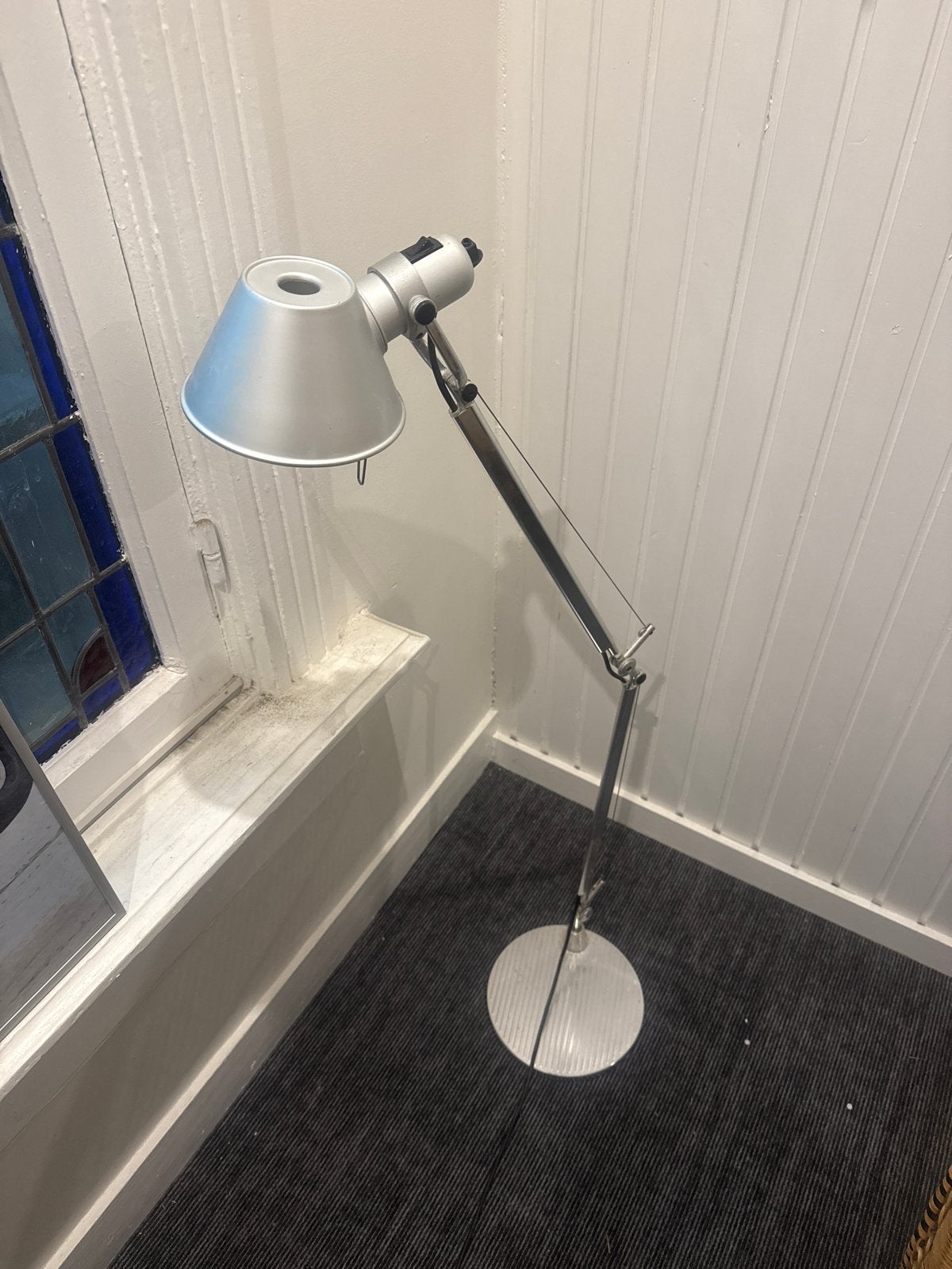 Artemide Tolomeo tafellamp - Zilver, Huis en Inrichting, Lampen | Vloerlampen, Ophalen, Gebruikt, Metaal, 100 tot 150 cm