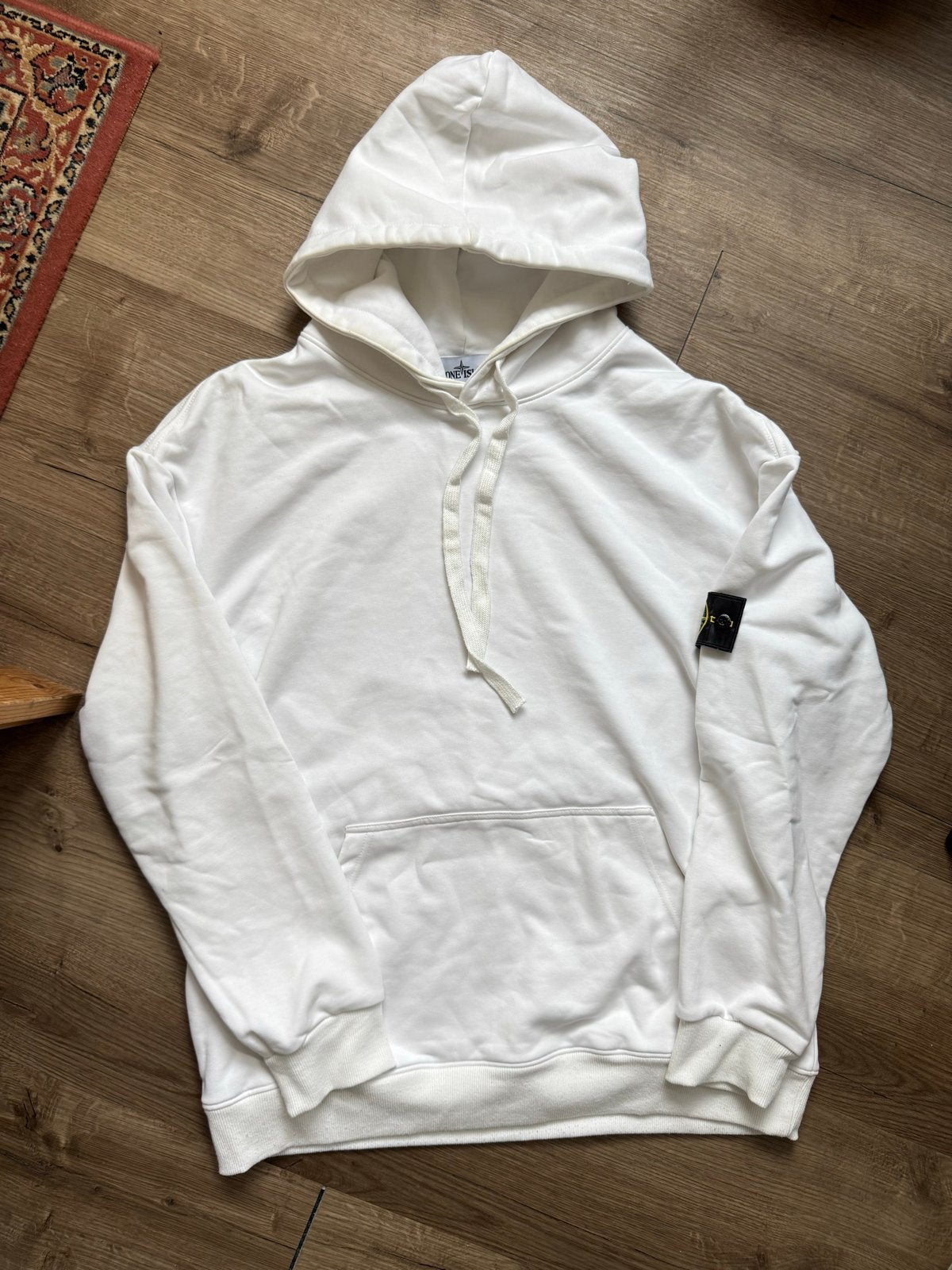 Stone Island Hoodie Wit - Origineel - Maat XXL, Ophalen of Verzenden, Gedragen