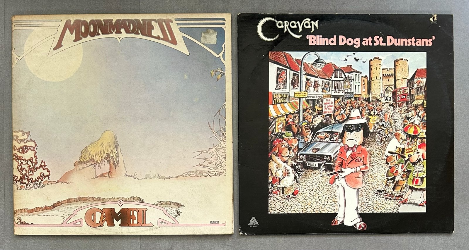 Camel - Moonmadness & Caravan - Blind Dog at St. Dunstans LP, Cd's en Dvd's, Vinyl | Rock, Ophalen of Verzenden, 1970 - 1979, Gebruikt