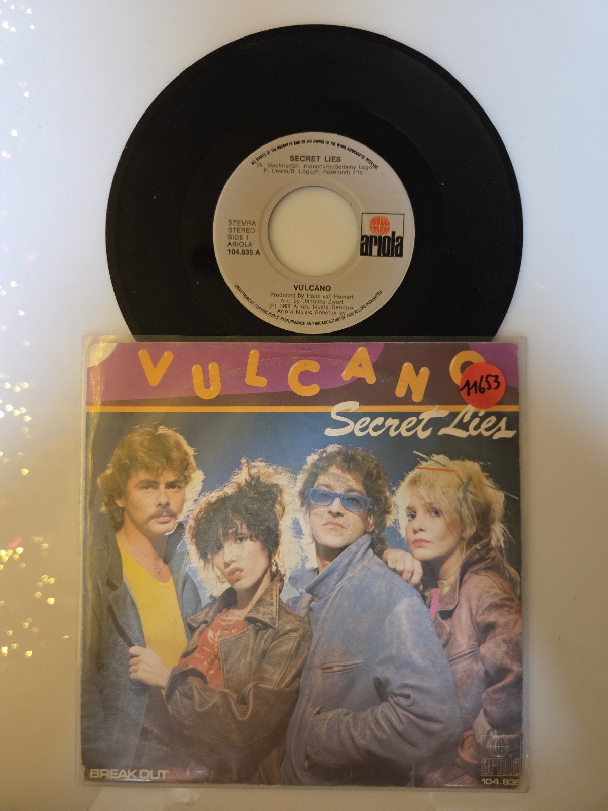 Vulcano - Secret Lies, Cd's en Dvd's, Ophalen of Verzenden, Gebruikt, 7 inch, Pop