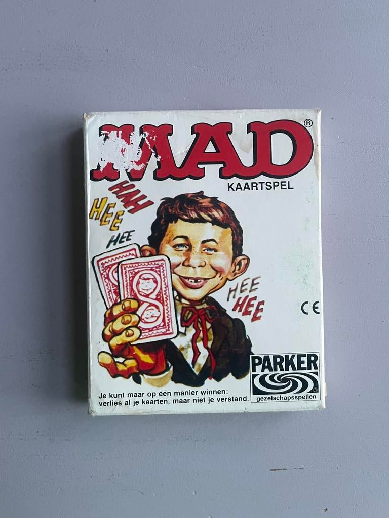 MAD Kaartspel, Hobby en Vrije tijd, Gezelschapsspellen | Kaartspellen, Een of twee spelers, Ophalen of Verzenden, Gebruikt, Parker.