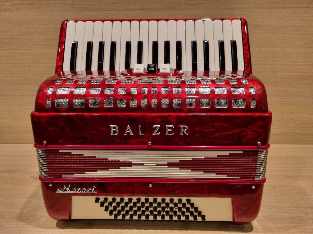 Balzer Mozart II M 32/72 Compact 6,4 kg, Gebruikt, 72-bas, Niet ingevuld, Met koffer
