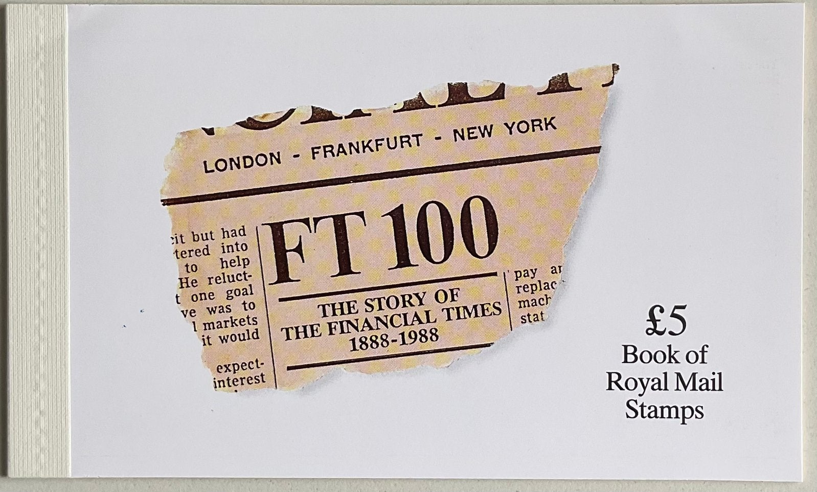 Booklet The story of The Financiel Times SG DX9, Ophalen of Verzenden, Postfris