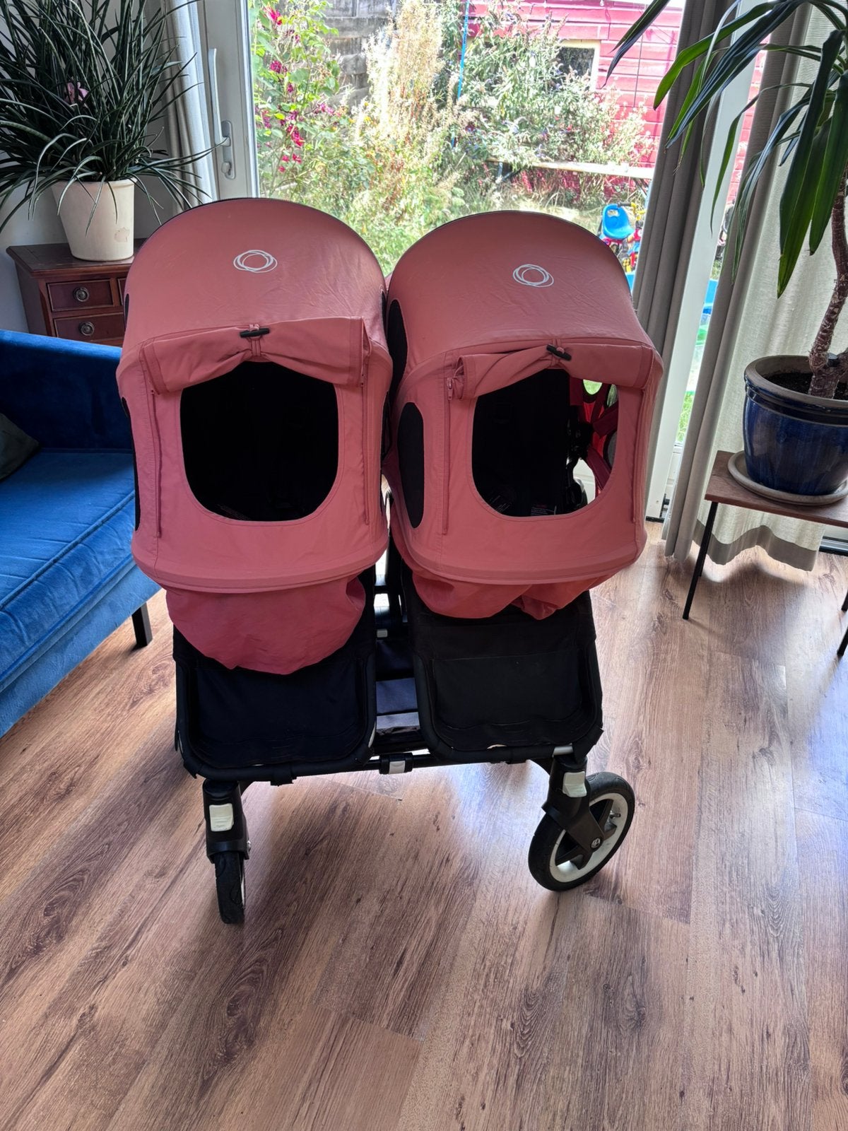 Bugaboo Donkey Duo Tweeling Kinderwagen zwart/terracotta, Ophalen, Gebruikt, Kinderwagen of Buggy