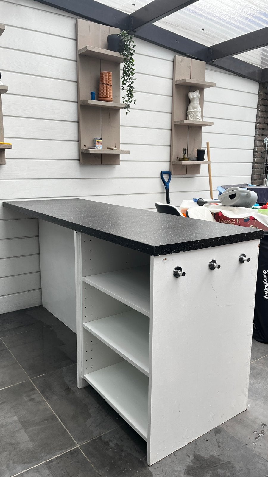 Bar table with a cabinet IKEA, Ophalen, Gebruikt, 170 cm of meer