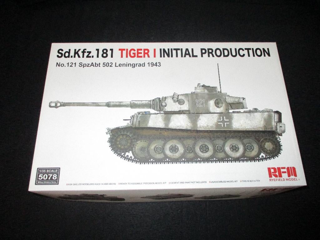 H-114,RFM 1-35,NO,5078,Sd.Kfz.181 Tiger I Initial Production, Overige merken, 1:32 tot 1:50, Overige typen, Nieuw