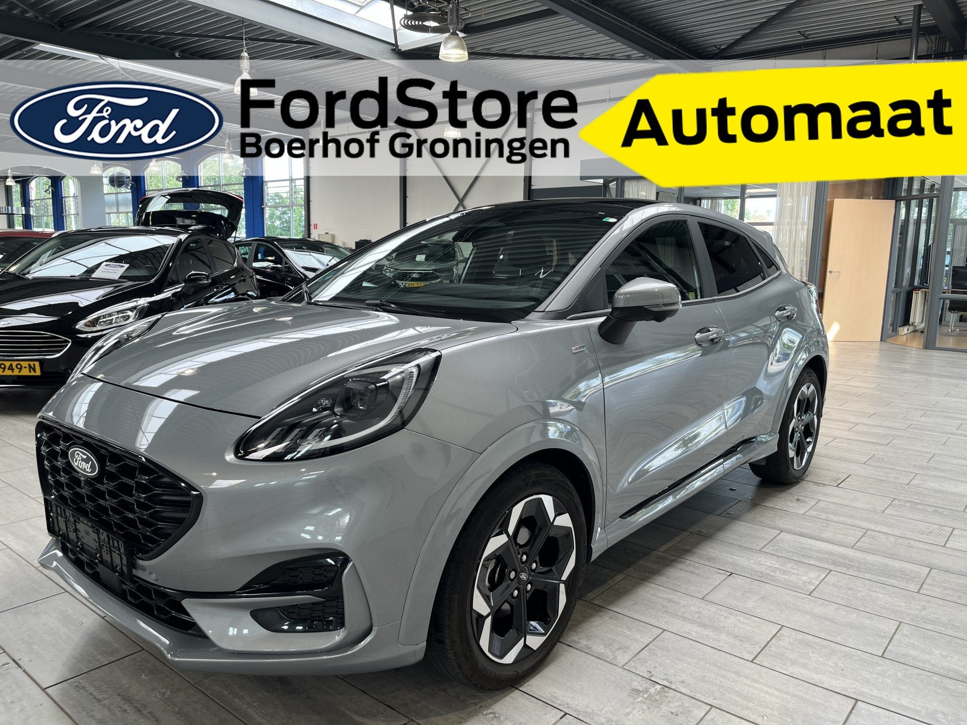 Ford Puma EcoBoost Hybrid 155PK ST-Line X | Winter Pack | Pa, 12 maanden, Zwart, 1226 kg, Bedrijf
