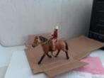 Schleich westernrijder te paard, Ophalen of Verzenden, Gebruikt, Paard, Beeldje of Figuurtje