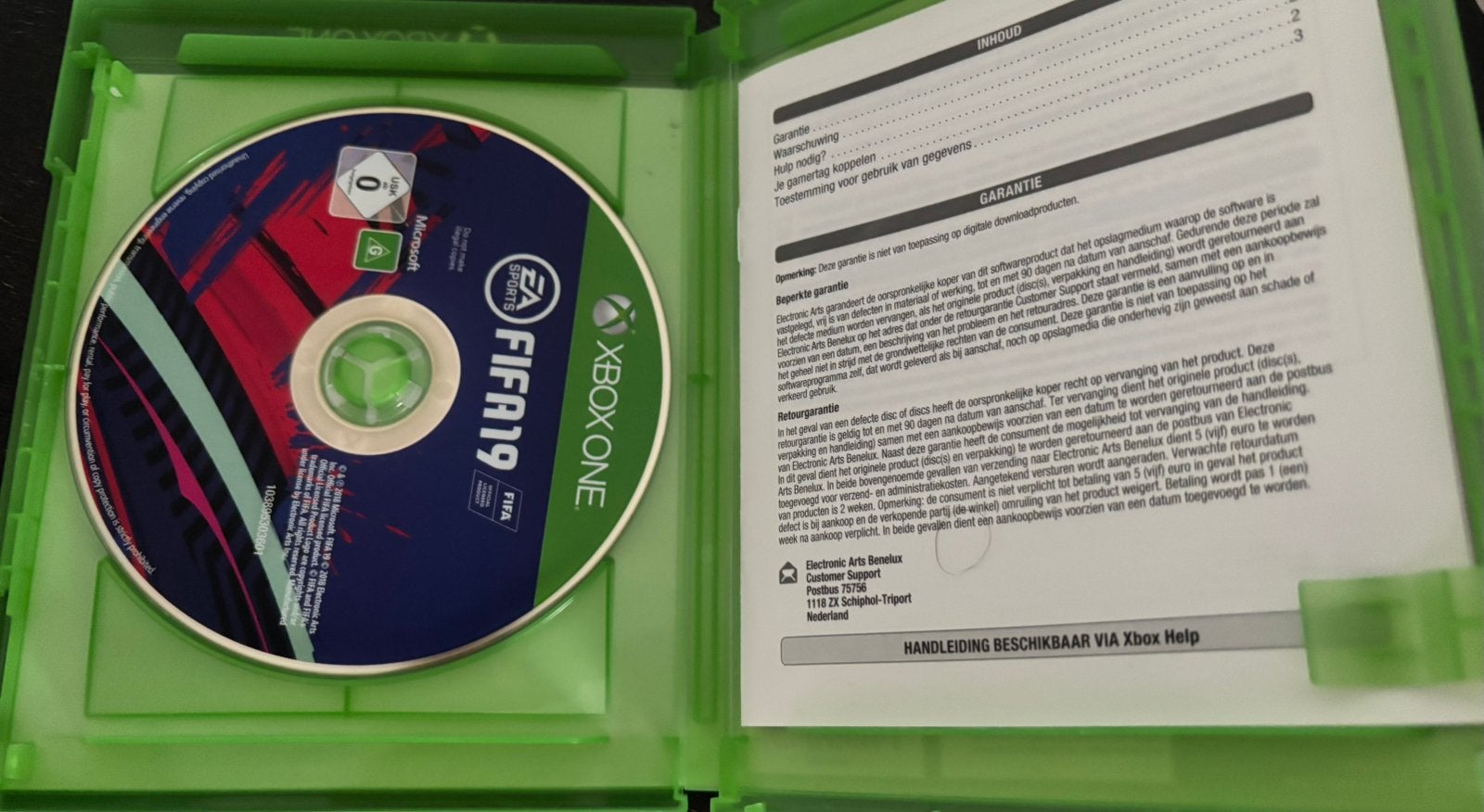 FIFA 19 voor de Xbox One, Verzenden, Gebruikt