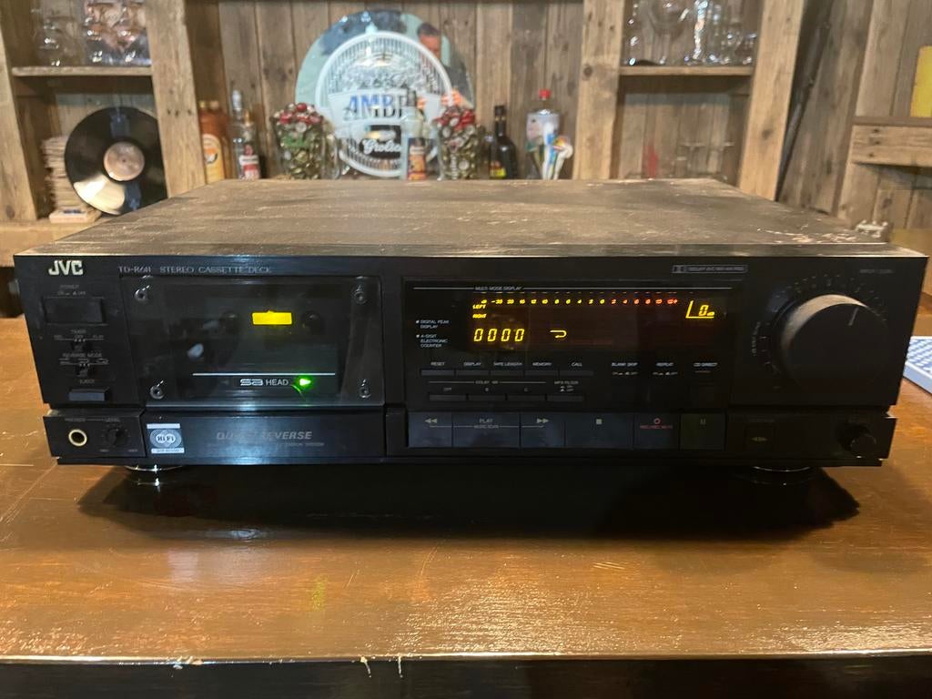 JVC cassettedeck TD-R611, Ophalen of Verzenden, Enkel, JVC, Auto-reverse