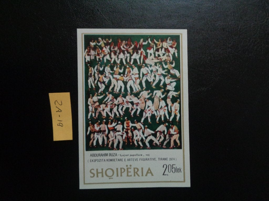 albanie - nationaal schilderij / postfris 1975 (za-19), Ophalen of Verzenden, Overige landen, Postfris