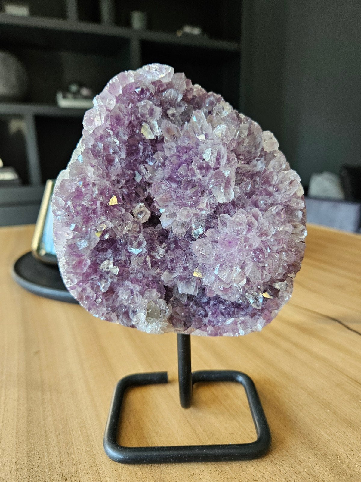 amethist op standaard kwarts kristallen edelsteen, Ophalen of Verzenden, Mineraal