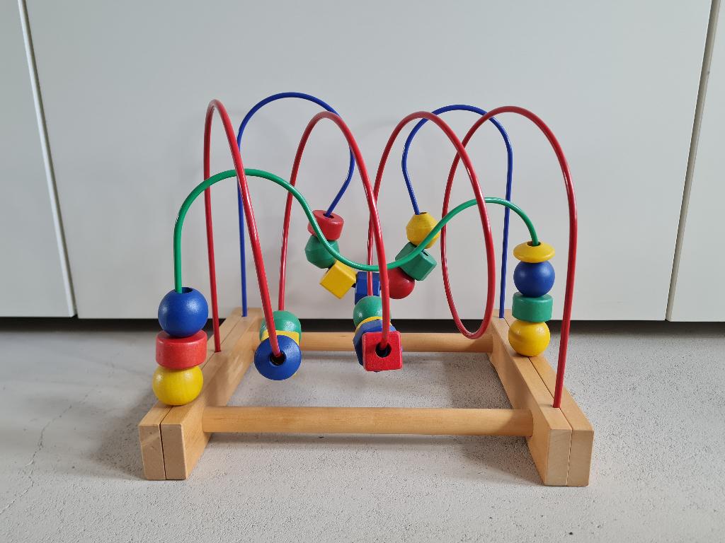Ikea MULA kralenframe / kralenspiraal, Kinderen en Baby's, Speelgoed | Houten speelgoed, Ophalen of Verzenden, Gebruikt, Overige typen