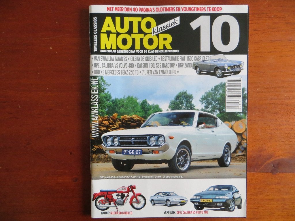 Auto Motor Klassiek 10 2017 Fiat 1500 Cabriolet Opel Calibra, Ophalen of Verzenden, Nieuw, Opel