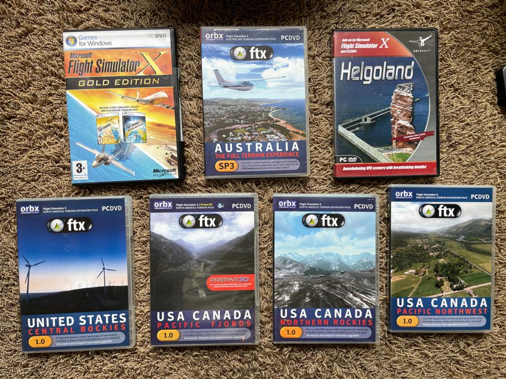Flight Simulator X  inclusief mooie Terrain Expansion Packs, Spelcomputers en Games, 1 speler, Ophalen of Verzenden, Zo goed als nieuw