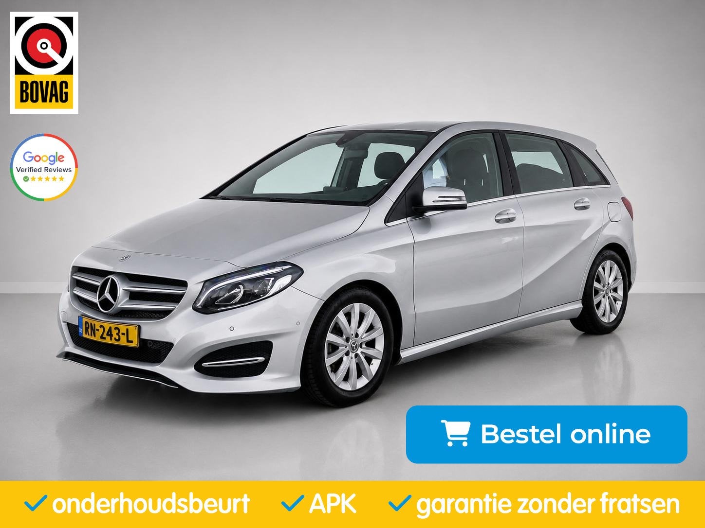 Mercedes-Benz B-klasse Navigatie|Stoelverwarming|Automaat|Bl, Gebruikt, 4 cilinders, Met garantie (alle), 122 pk