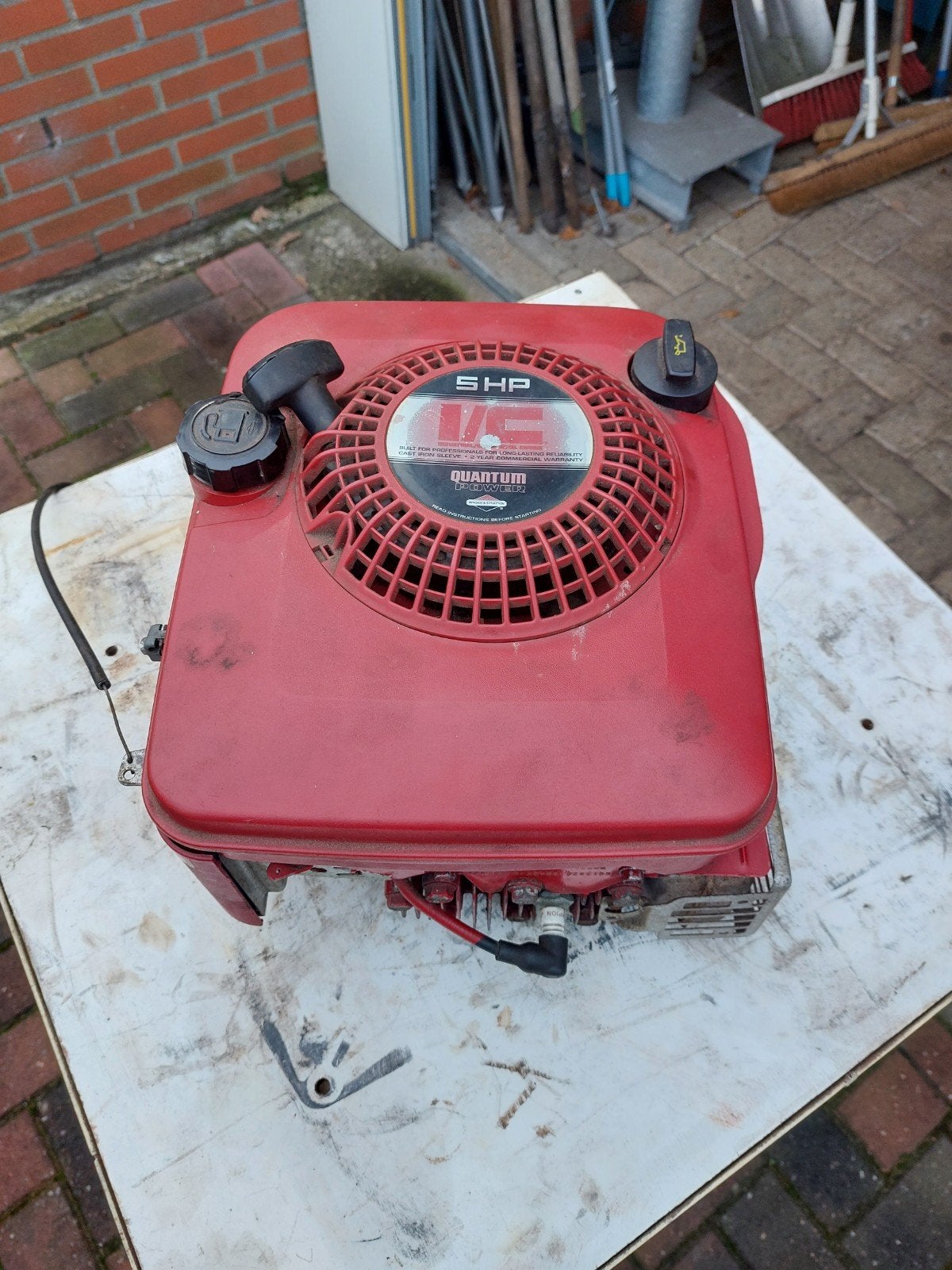 Briggs & Stratton Quantum Power 5HP Benzinemotor, Ophalen of Verzenden, Gebruikt, Benzinemotor