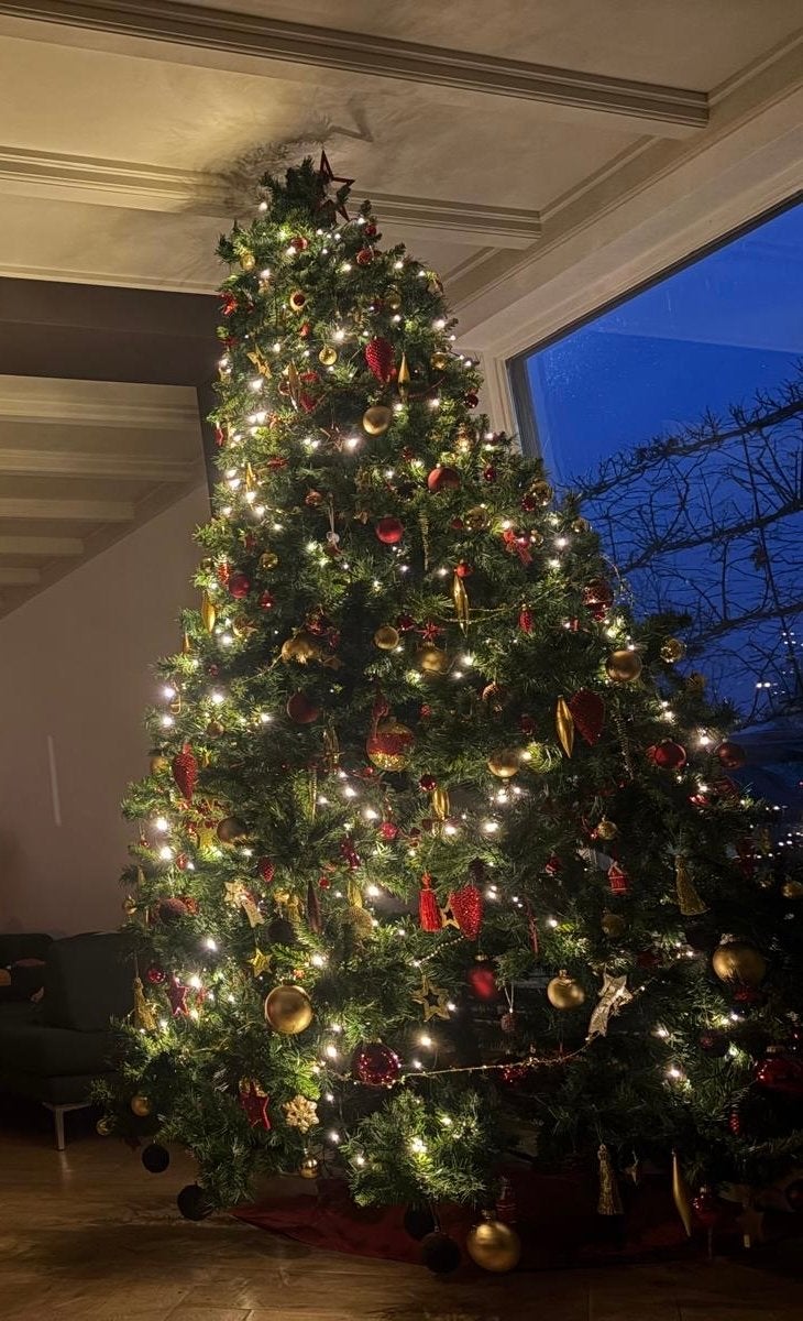 Kerstboom 285cm hoog - 125cm diameter, Diversen, Ophalen, Gebruikt