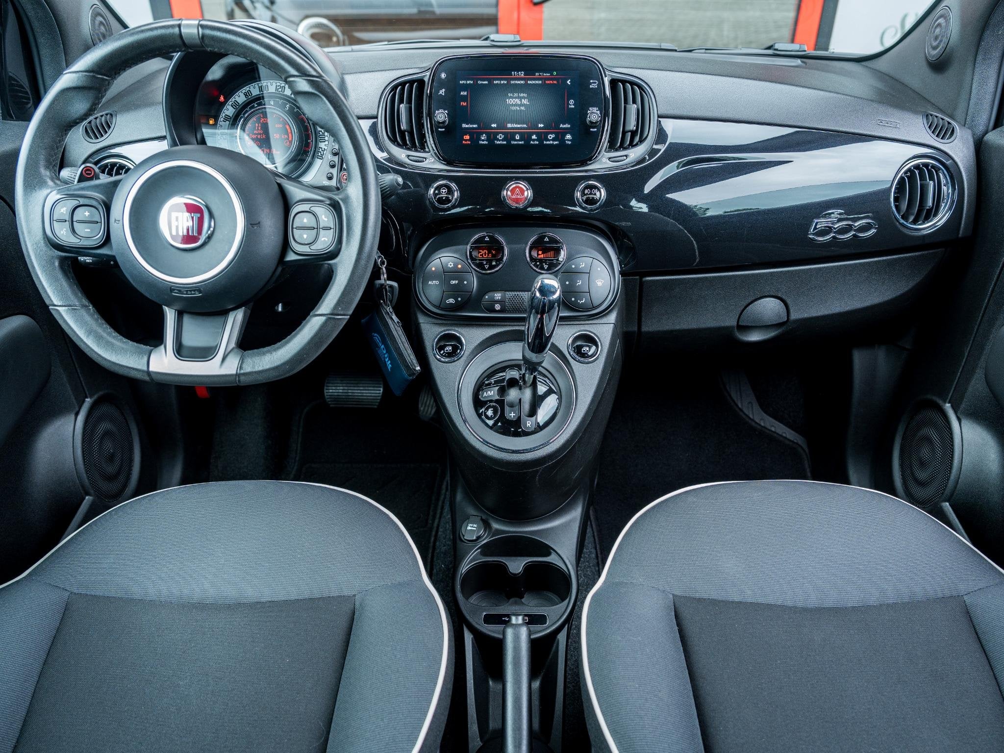 Fiat 500 1.2 Sport | Cruise Control | Flippers | Sportstuur, 12 maanden, Stof, 4 cilinders, 4 stoelen