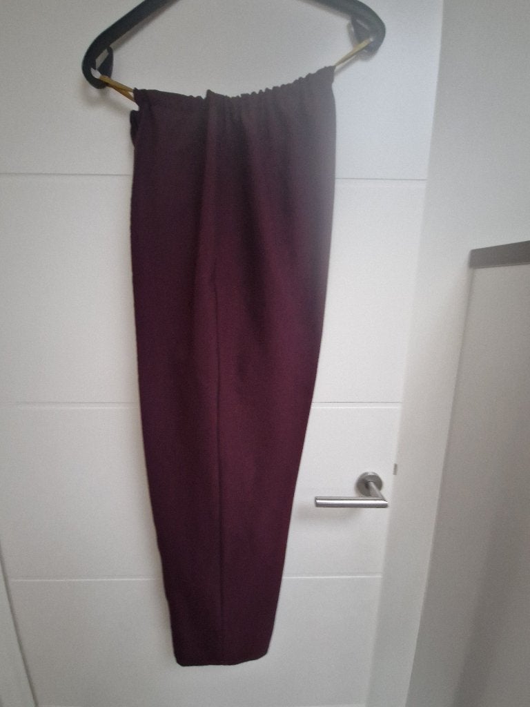 aubergine kleur pantalon, maat XL, Paars, Maat 46/48 (XL) of groter, Ophalen of Verzenden, Zo goed als nieuw