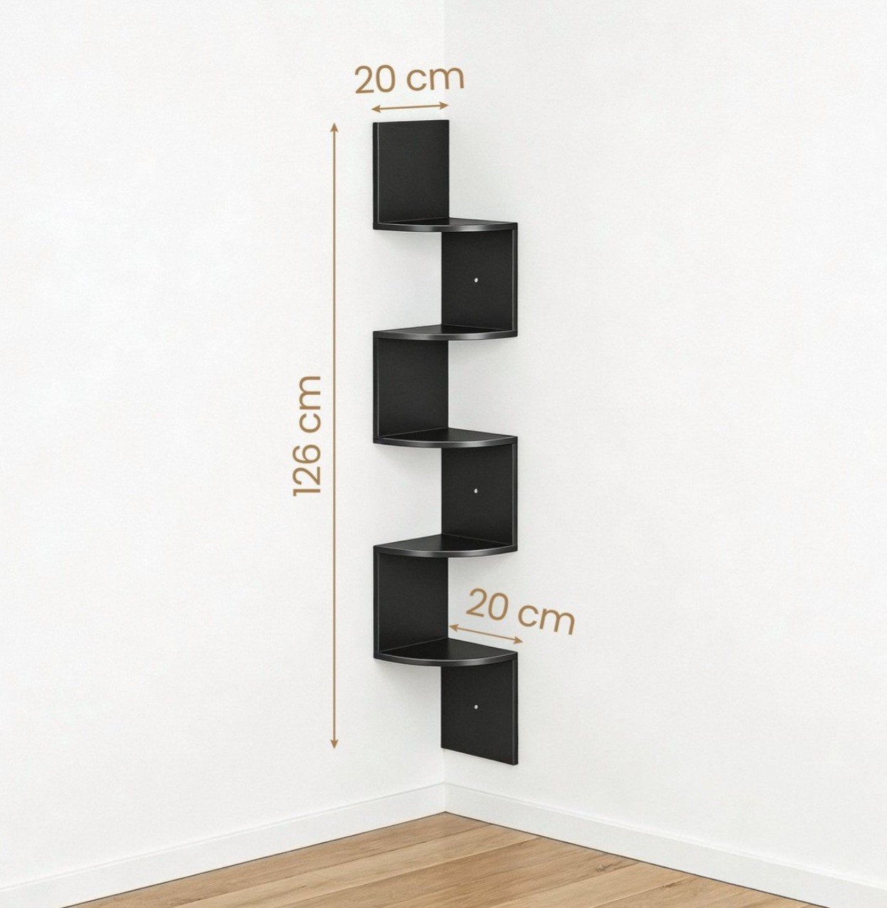 Wandplank - Hoekplank - 5 Niveaus, Nieuw in doos!, Huis en Inrichting, Ophalen of Verzenden, Nieuw