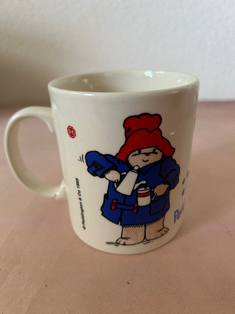 Vintage Paddington Beer koffiemok Douwe Egberts 1995, Keramiek, Stoke-on-Trent, Staffordshire, Verenigd Koninkrijk (historisch adres)