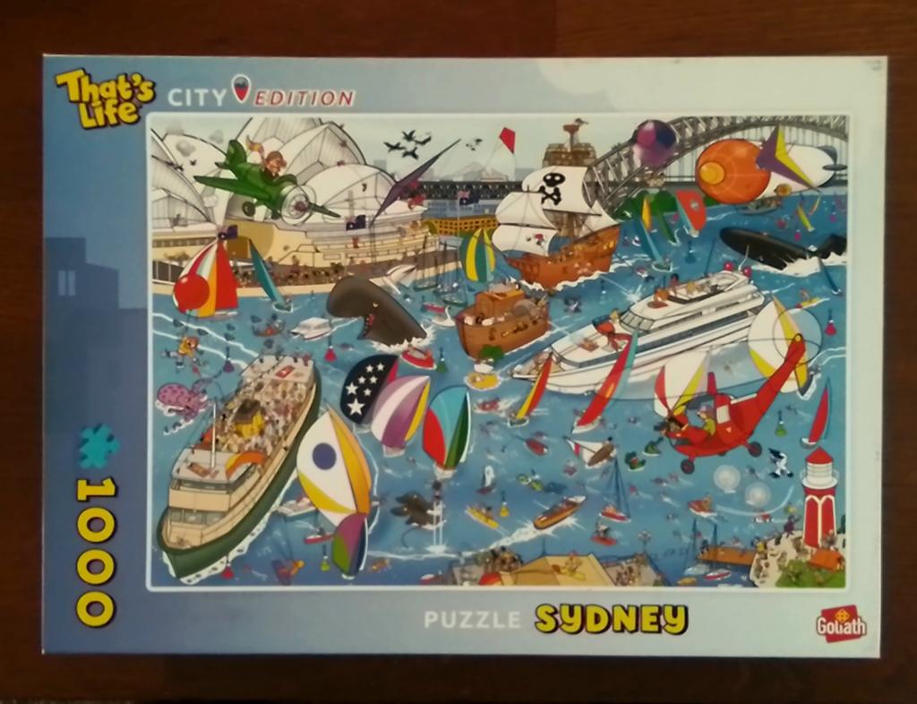 That's life  puzzel: Sydney  1000 stukjes, Hobby en Vrije tijd, Ophalen of Verzenden, 500 t/m 1500 stukjes, Zo goed als nieuw