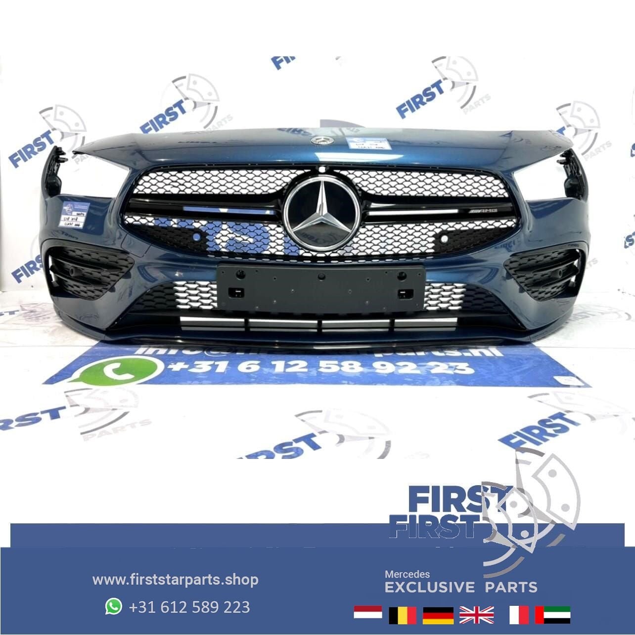 W118 C118 CLA 35 AMG VOORBUMPER COMPLEET Mercedes 2018-2022, Auto-onderdelen, Carrosserie en Plaatwerk, Gebruikt, -, Voor, Ophalen of Verzenden