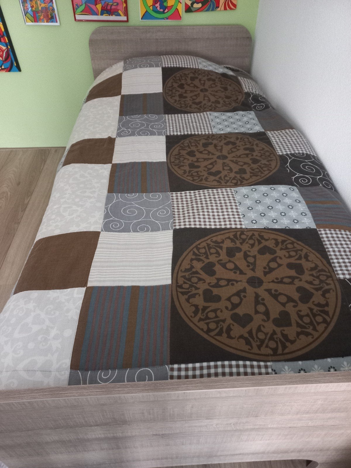1 persoons bed 90x200, Huis en Inrichting, Slaapkamer | Bedden, Ophalen, 90 cm, Eenpersoons, Wit
