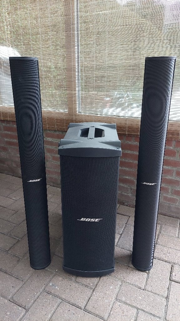 Bose Subwoofer MB4 plus Twee MA12 Bose luidspeakers, Ophalen, Inclusief muurbeugels, Party speaker, Zo goed als nieuw
