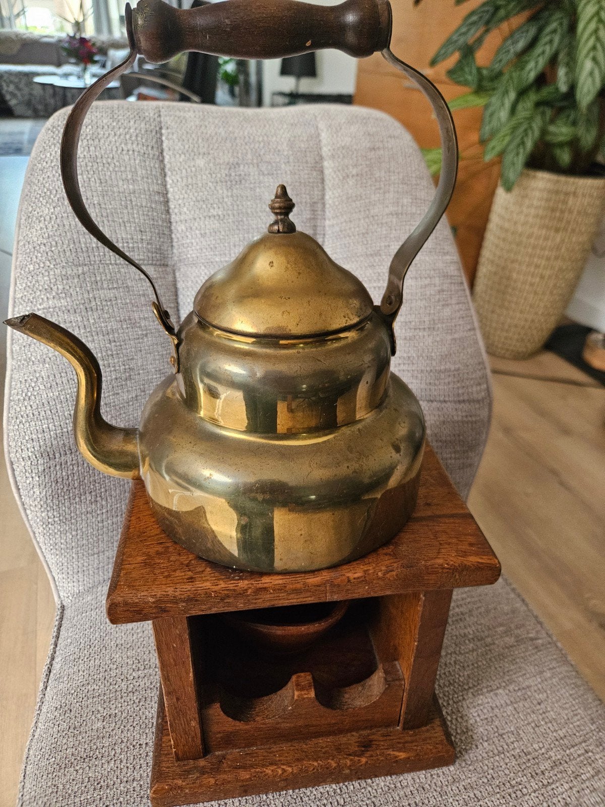 Koperen Ketel met Stoofje en Koolbakjes, Antiek en Kunst, Ophalen of Verzenden, Koper