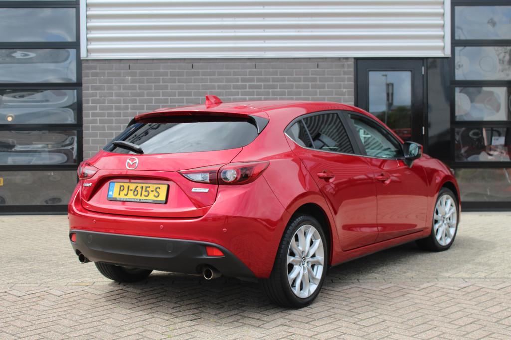 Mazda 3 2.0 GT-M / Automaat / HUD / Keyless / Stoelverwarmin, Stof, Gebruikt, 4 cilinders, Met garantie (alle)