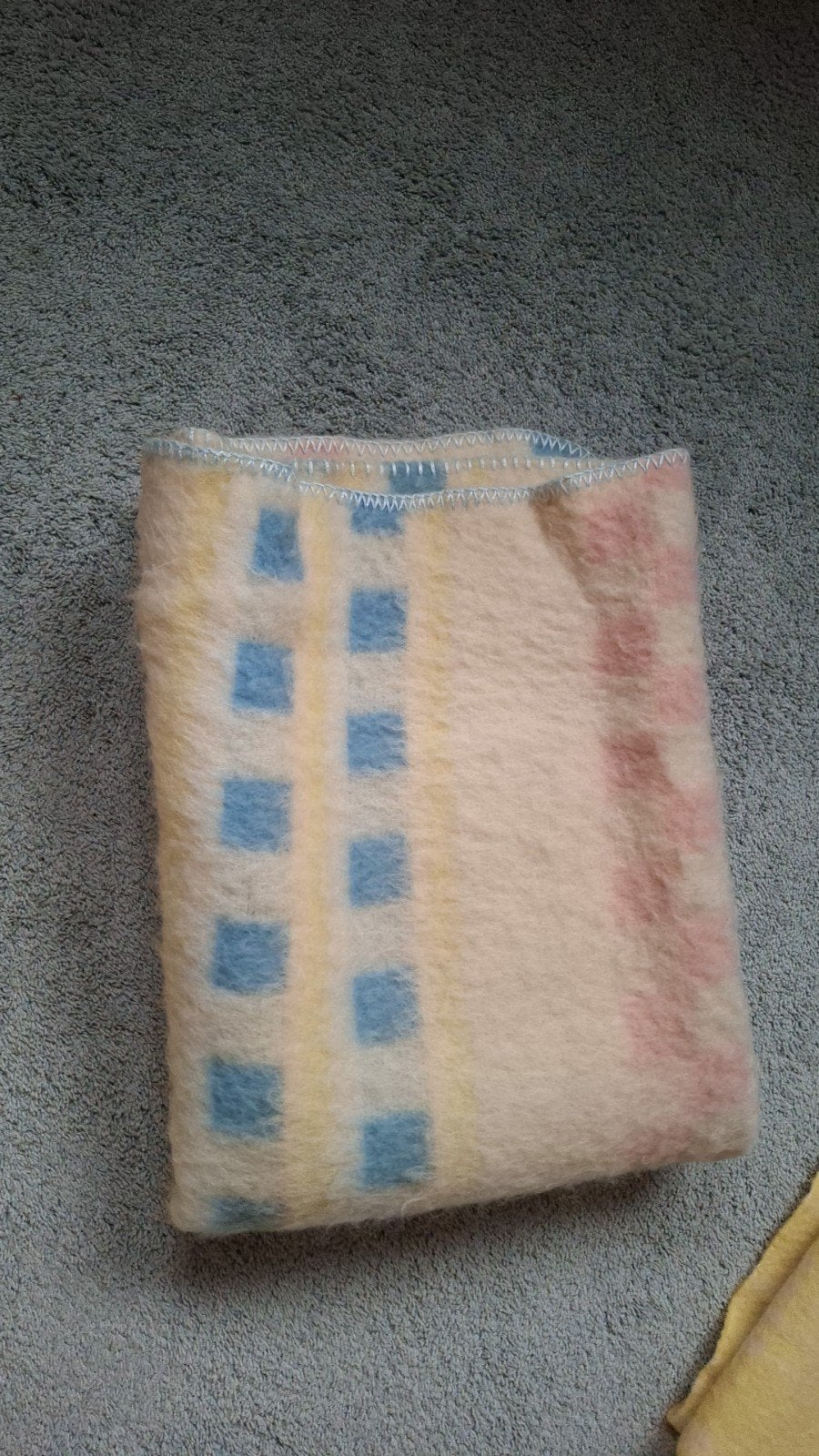 Zachte wollen deken met ruitpatroon 95x150, Ophalen of Verzenden, Overige merken, Meerkleurig, Overige maten