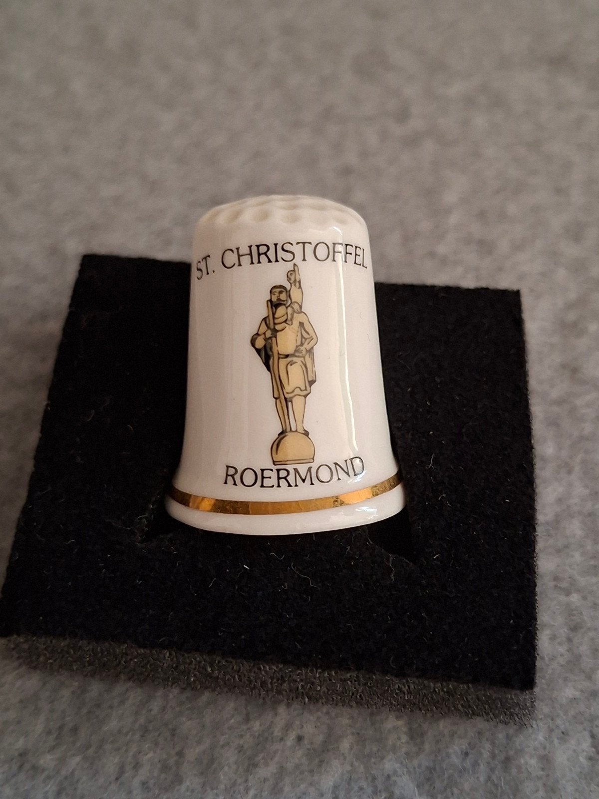 ST. CHRISTOFFEL vingerhoedje, Antiek en Kunst, Ophalen of Verzenden