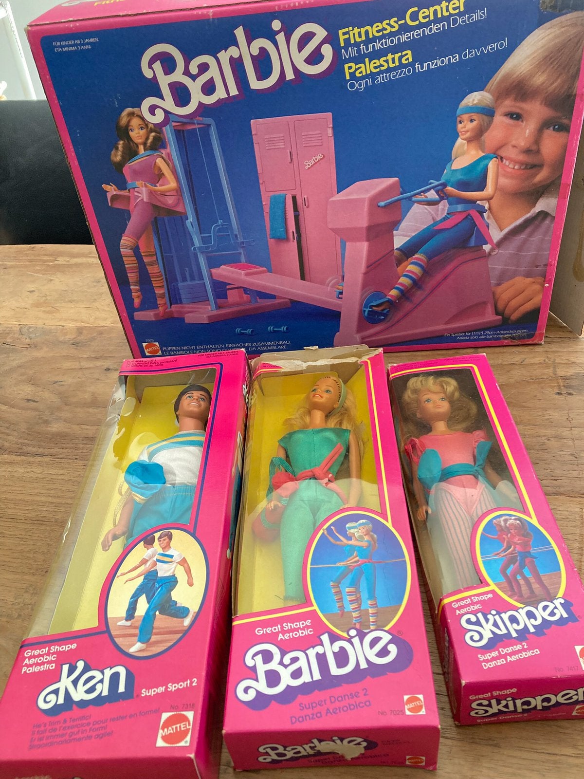 Barbie Fitness Center * vintage jaren 80 complete set!, Verzamelen, Ophalen, Gebruikt, Fashion Doll