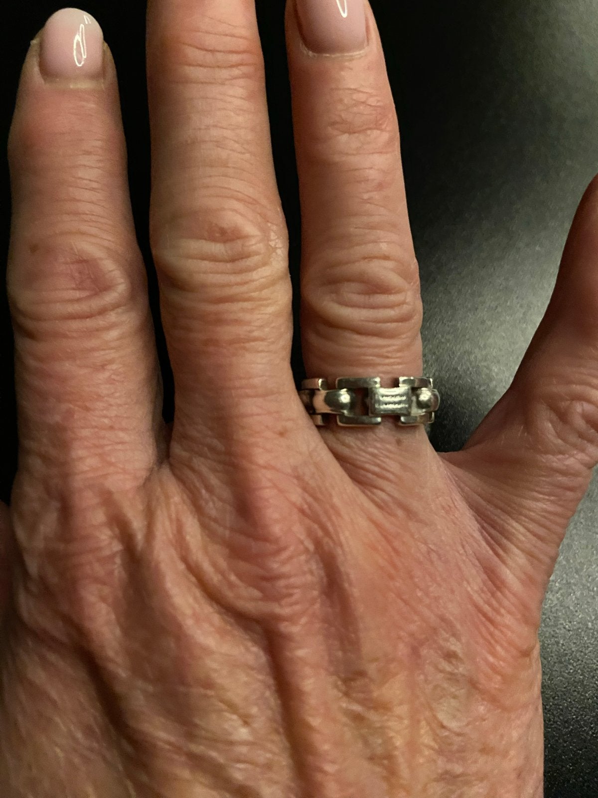 Buddha to buddha ring Batul maat 16?, Gebruikt, Ophalen of Verzenden, 17 tot 18, Dame of Heer