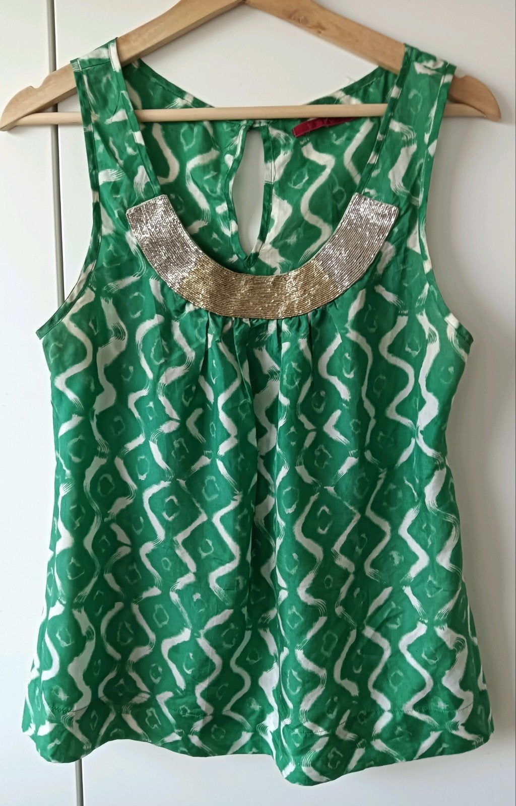 Velvet by Spencer & Graham zijden top in maat 34, LK Bennett, Ophalen of Verzenden, Zo goed als nieuw, Zonder mouw